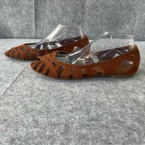 Arizona Jean Company Women’s Ballet Flats- Brown Leather- Size 10